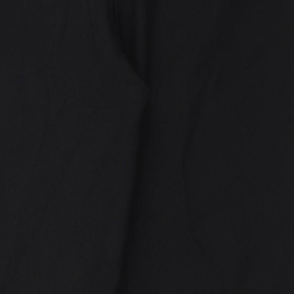 Womens UK Size 10 Peacocks Regular Fit Black Trousers