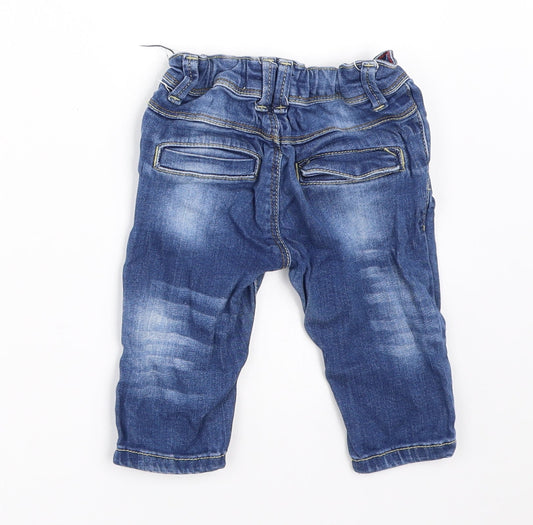 Matalan Boys Blue Denim Capri Jeans Size 3-6 Months