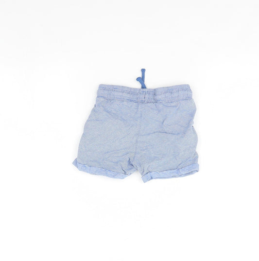 TU Baby Blue Striped Cropped Trousers Size 18 Months