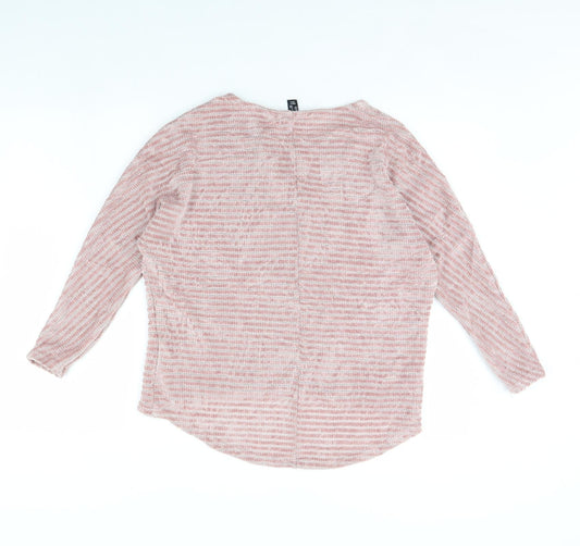Womens UK Size S New Look Pink Pullover Jumper
