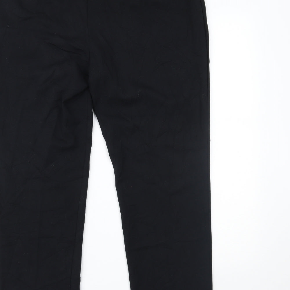Womens UK Size 14 Marks and Spencer Regular Fit Black Trousers