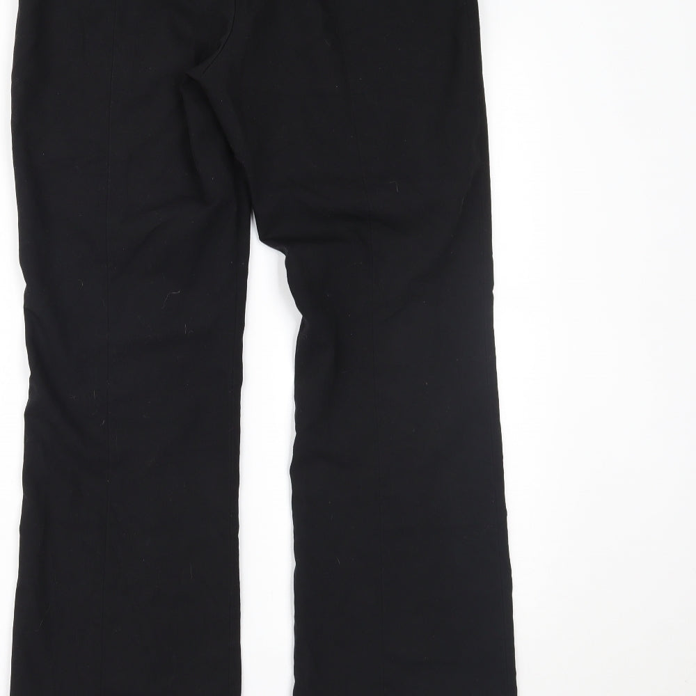 Mango Womens Black Trousers Size 10 L24 in