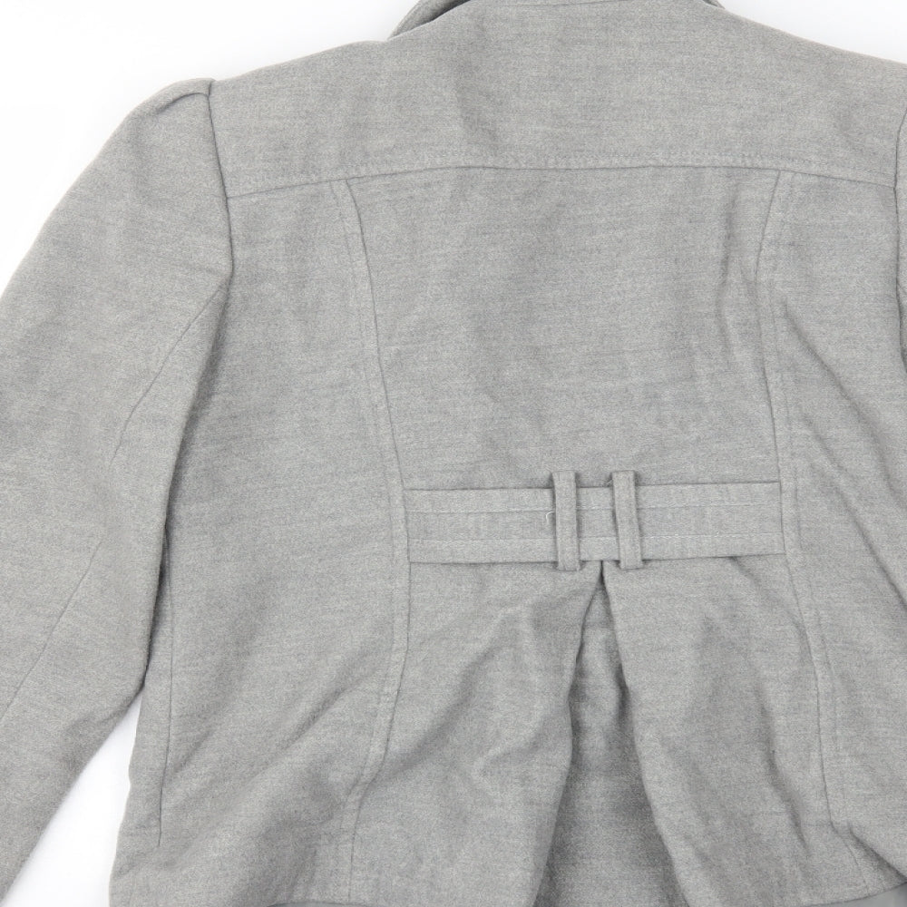Womens UK Size 12 Dorothy Perkins Grey Overcoat