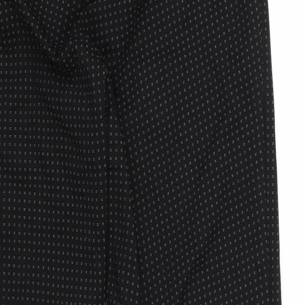 Womens UK Size 8 Marks and Spencer Regular Fit Black Trousers
