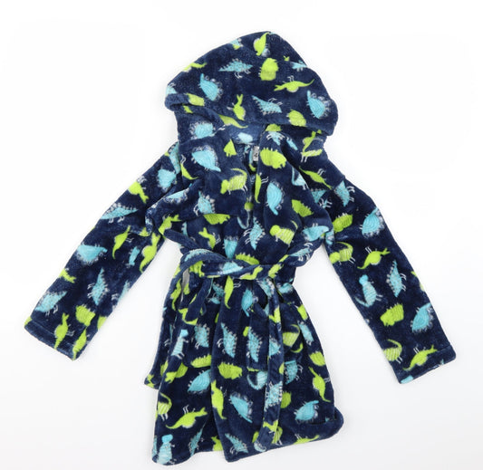 Dynamic Boys Multicoloured Geometric Robe Size 4-5 Years