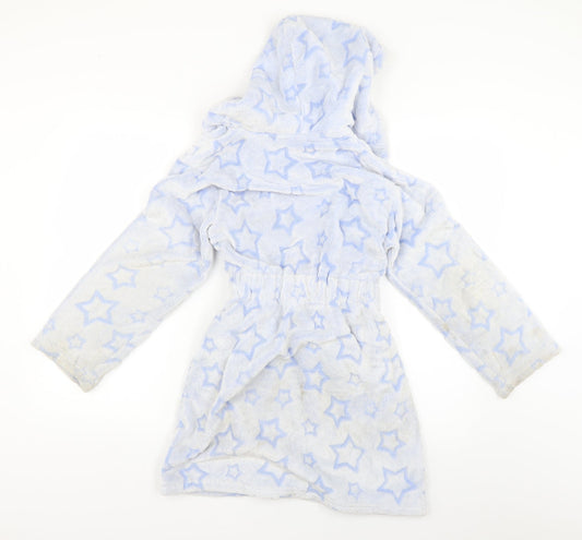 Nutmeg Girls Blue Geometric Top Robe Size 9-10 Years