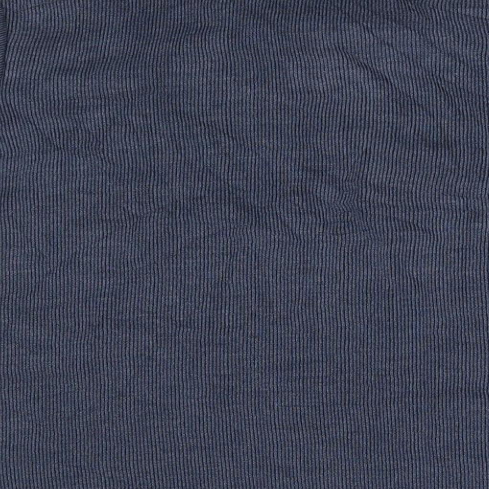 F&F Mens Blue Henley Jumper Size S
