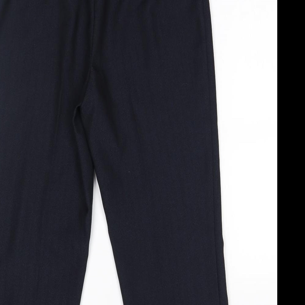 M&S Womens Blue Suit Trousers Size 12 L24 in