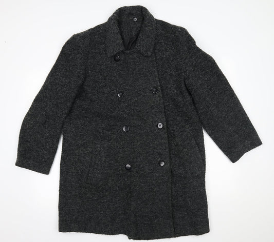Womens UK Size 12 Berkertex Grey Pea Coat