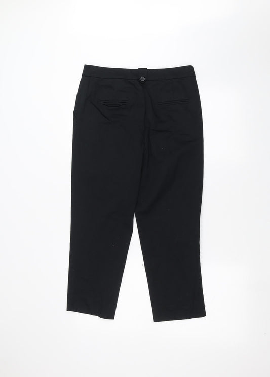 TU Womens Black Trousers Size 10 L22 in