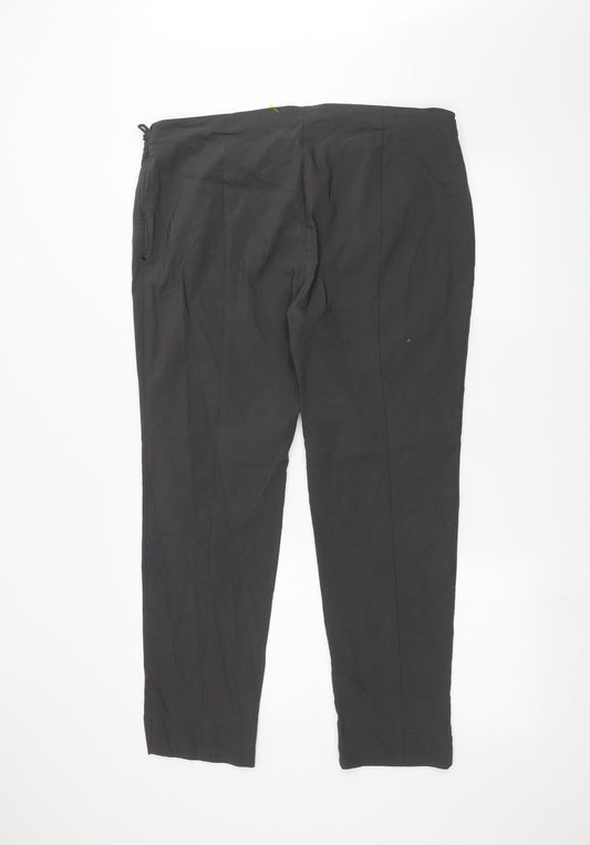 Biaggini Womens Grey Trousers Size 38 L26 in