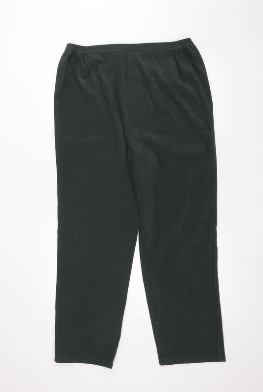 ELVI Womens Green Trousers Size 34 in L29 in