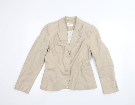 Womens UK Size 10 Marks and Spencer Beige Jacket