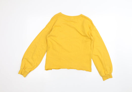 Matalan Girls Orange Pullover Jumper Size 11 Years