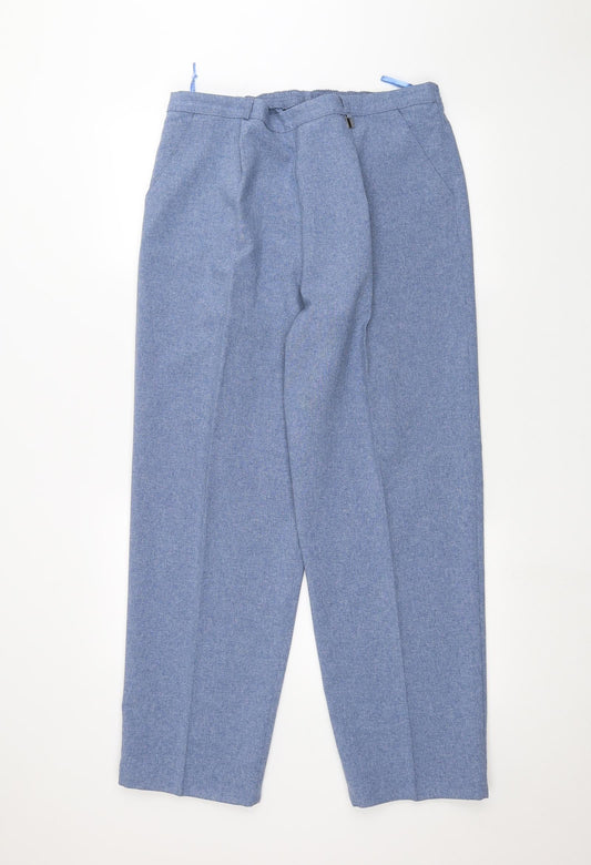 Womens UK Size 18 Classic Regular Fit Blue Trousers