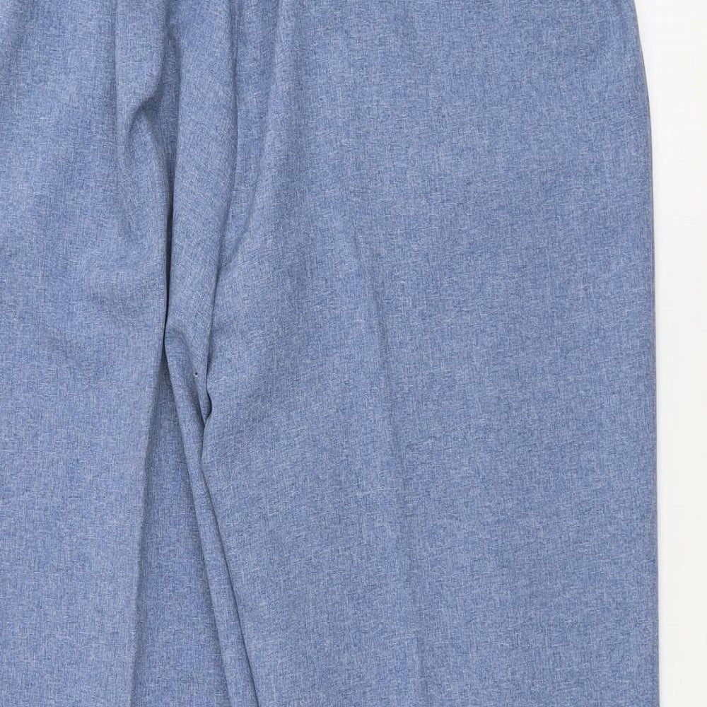 Classic Womens Blue Trousers Size 18 L27 in