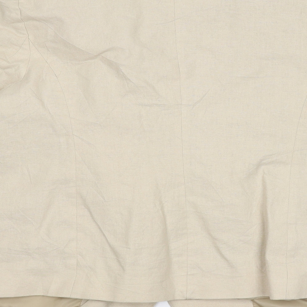 BM Womens Beige Jacket Size 16