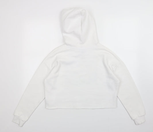 New Look Girls White Pullover Hoodie Size 14-15 Years