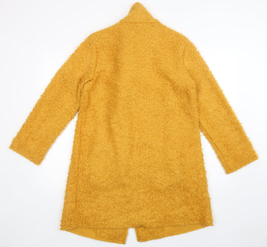 Womens UK Size Preworn Yellow Overcoat