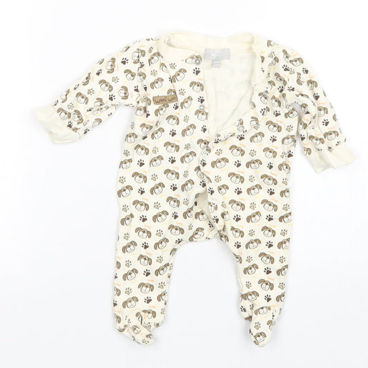 Mini Mints Boys Multicoloured Animal Print One-Piece Size 3-6 Months
