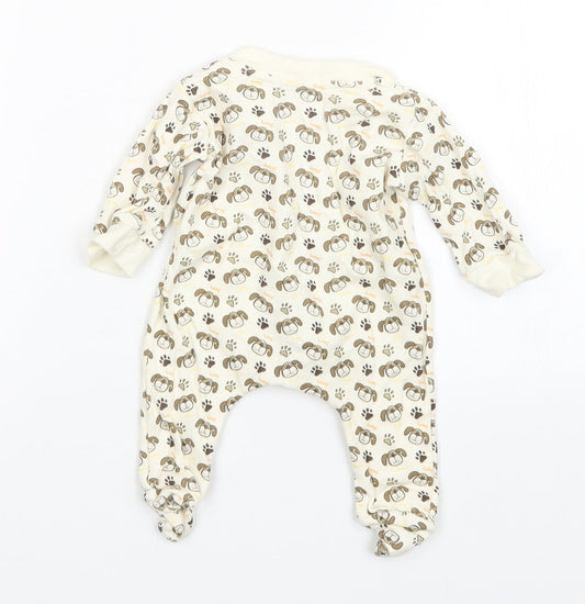 Mini Mints Boys Multicoloured Animal Print One-Piece Size 3-6 Months