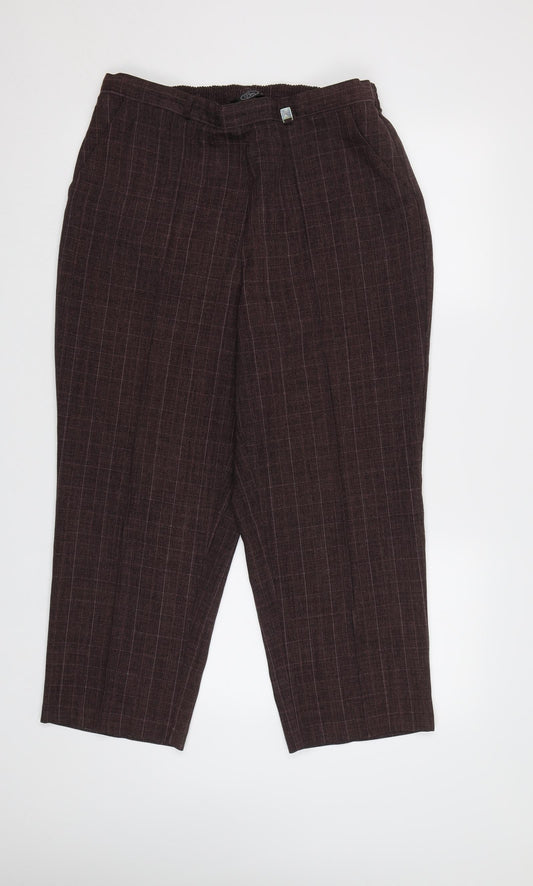 Womens UK Size 16 BM Regular Fit Purple Trousers