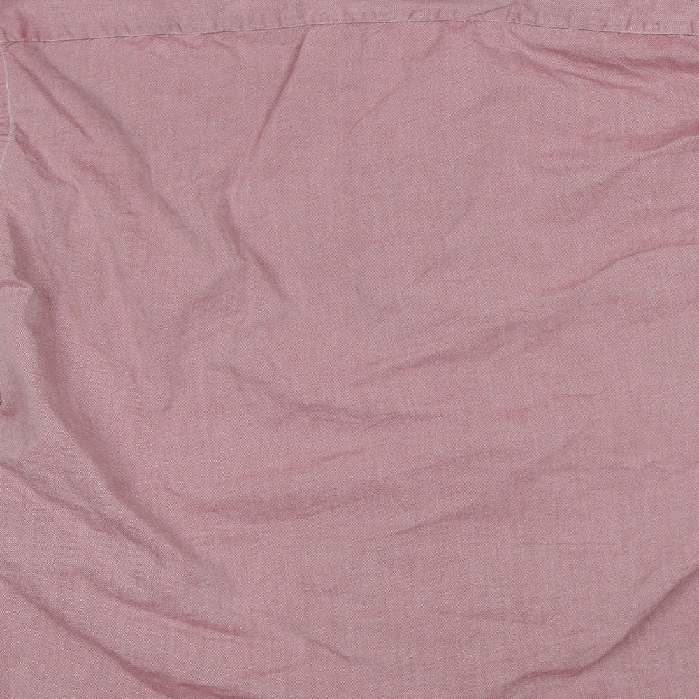 Remus Uomo Mens Pink Button-Up Size 15.5