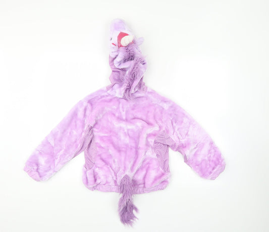 John Lewis Girls Purple Full Zip Hoodie