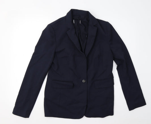 Womens UK Size 12 M&S Regular Blue Suit Jacket
