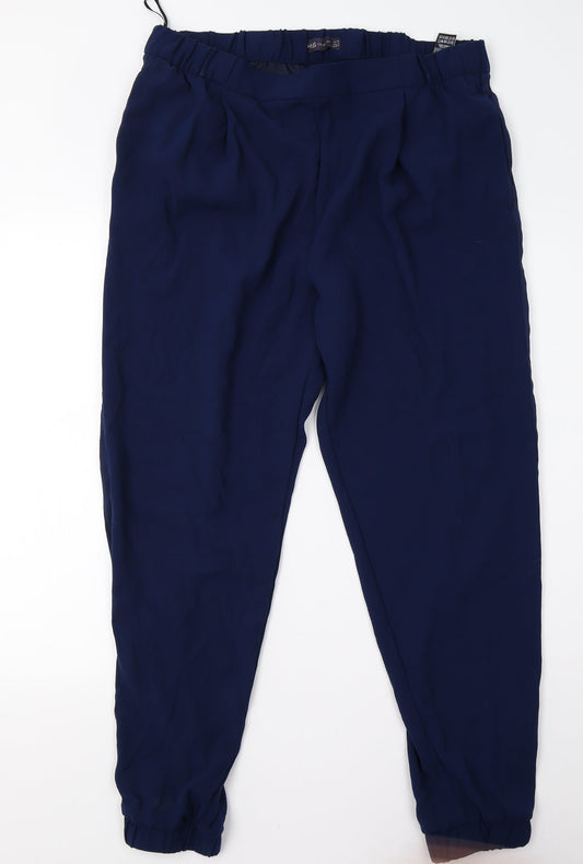 Marks & Spencer Womens Blue Sweatpants Trousers Size 18 L28 in