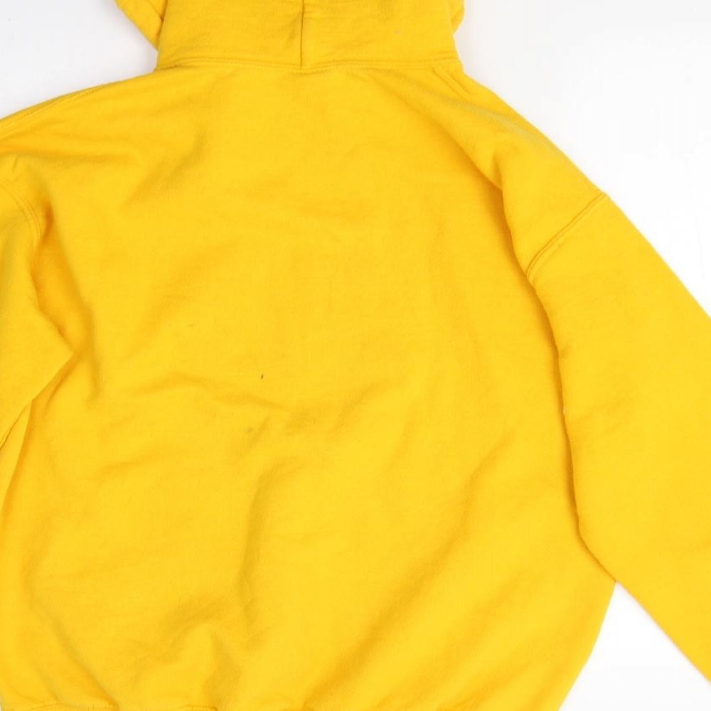 Gildan Womens Yellow Pullover Jumper Size M