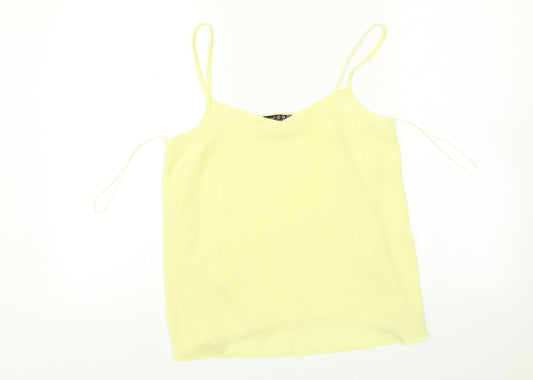 Womens UK Size 10 Atmosphere Yellow Camisole T-Shirt