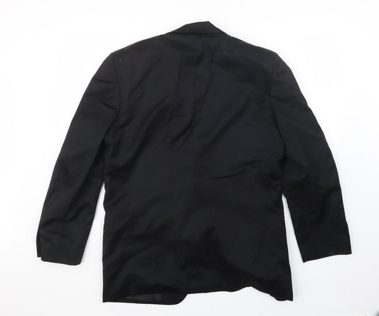 M.V, Mens Black Jacket Suit Jacket Size 40