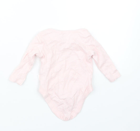 F&F Girls Pink Polka Dot Babygrow One-Piece Size 0-3 Months