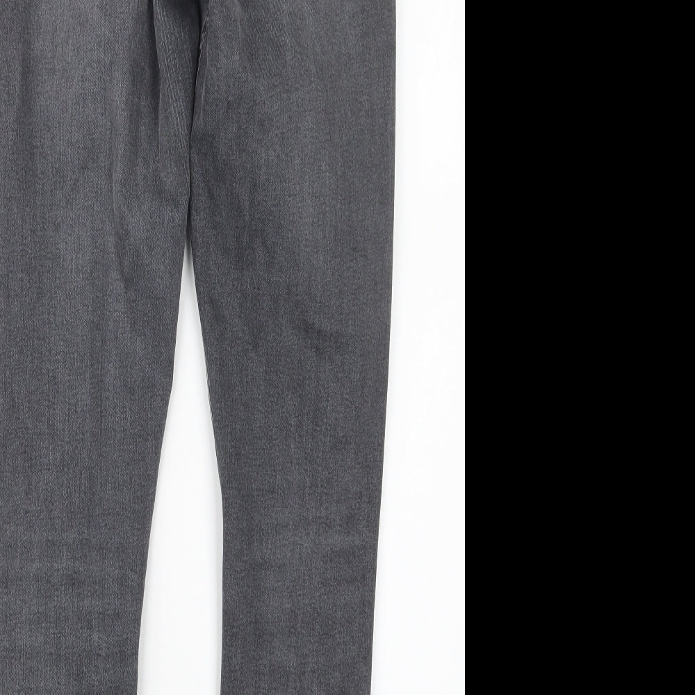 Topshop Womens Black Denim Straight Jeans Size 28 in L28 in