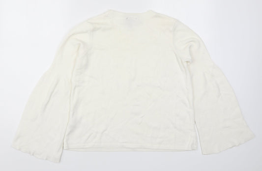 Womens UK Size 6 Topshop White Pullover Jumper