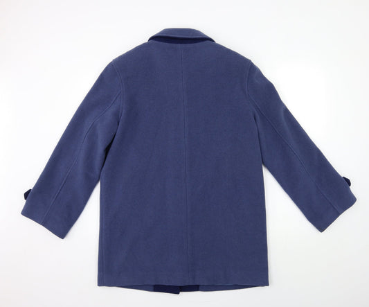 Womens UK Size 12 EWM Blue Overcoat