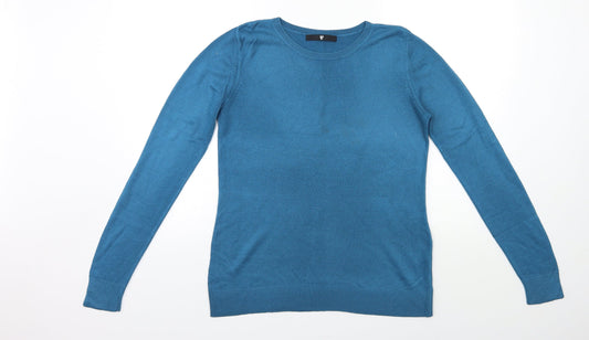 Womens UK Size 10 Very Blue Pullover Jumper
