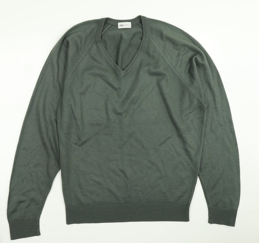 Mens UK Size S BHS Green Pullover Jumper