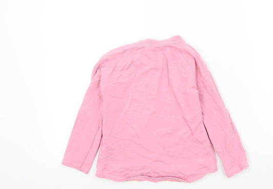 NEXT Girls Pink Colourblock Pullover Jumper Size 5 Years