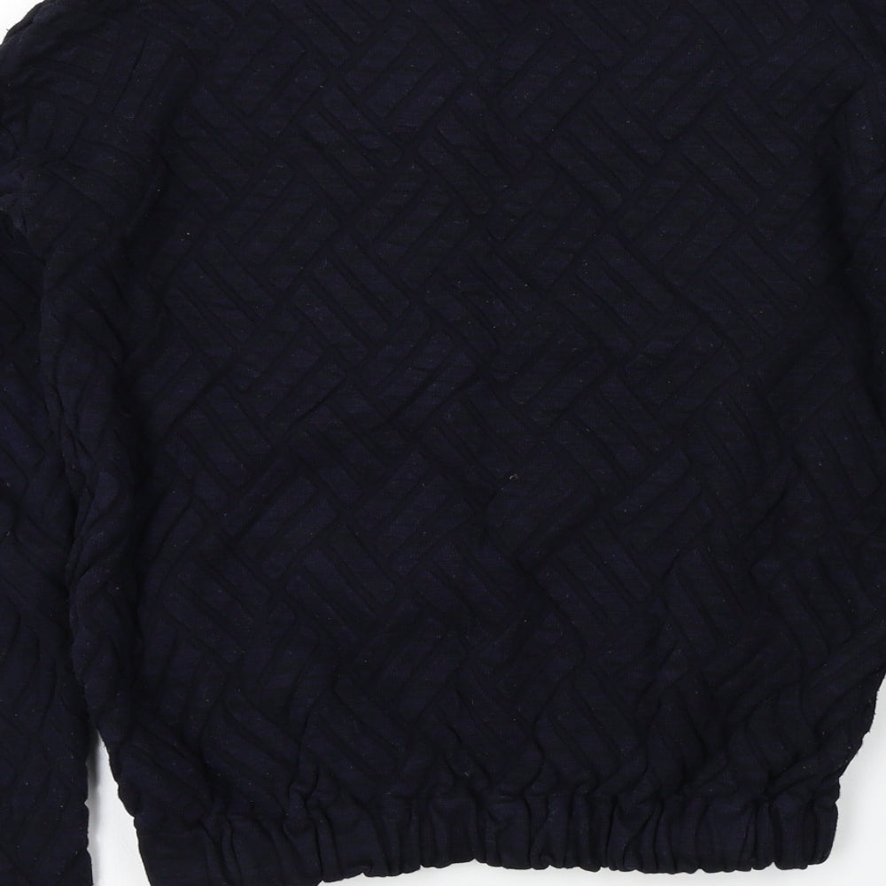 Womens UK Size XS Mango Blue Pullover Jumper