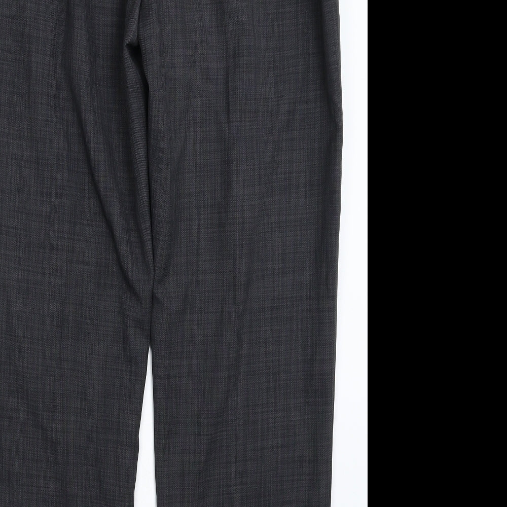 Marks and Spencer Mens Grey Dress Pants Trousers Size 18 L30 in