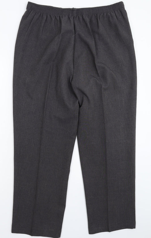 BM Womens Grey Trousers Size 18 L28 in