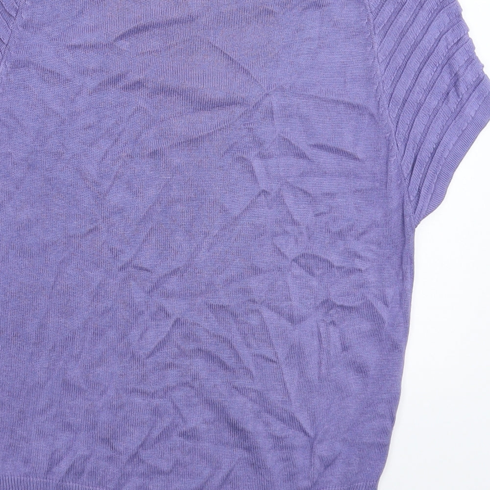 Womens UK Size M Principles Purple Pullover Jumper