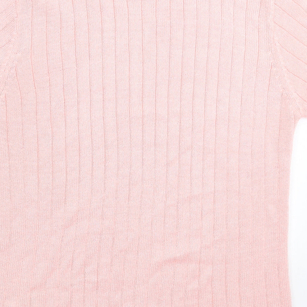 Womens UK Size M Preworn Pink Pullover Jumper