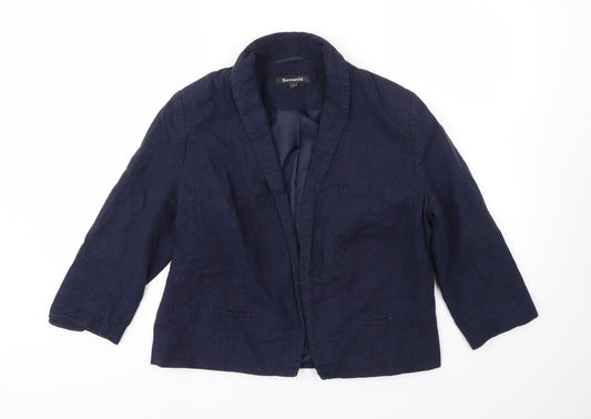 Womens UK Size 12 Bonmarché Regular Blue Blazer