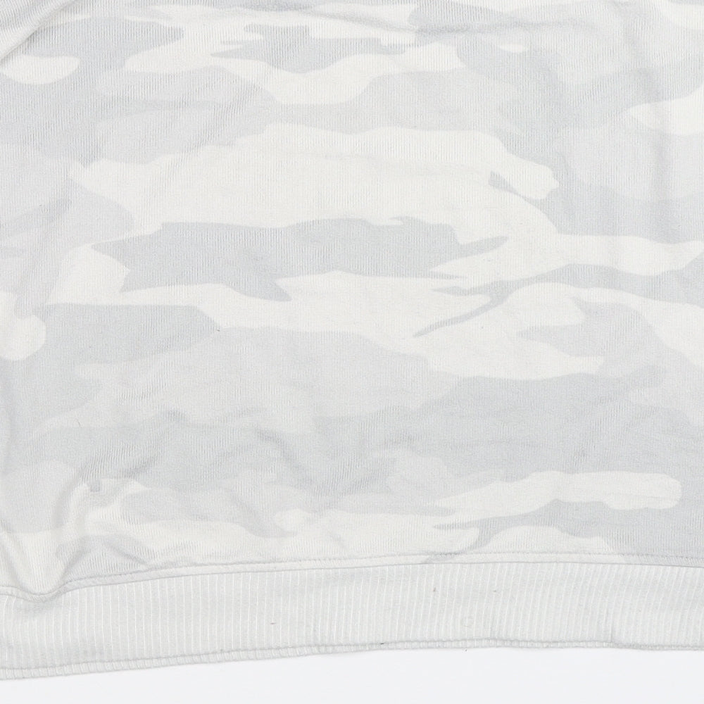 Primark Womens Grey Camouflage Pullover Jumper Size L