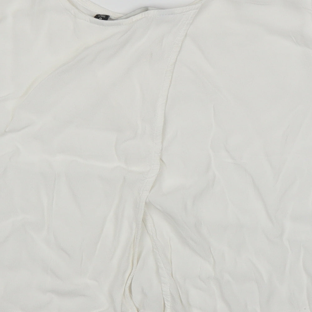 Womens UK Size 6 Glassons White Basic Blouse