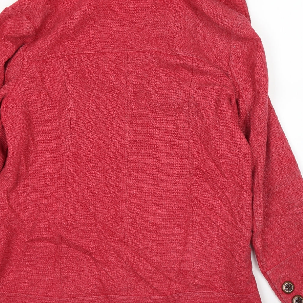 Womens UK Size 12 NEXT Pink Overcoat