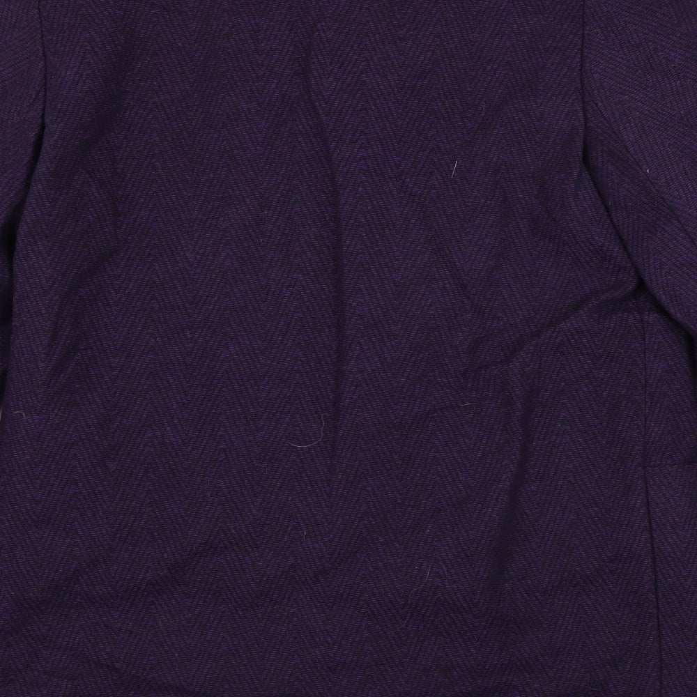 Littlewoods Womens Purple Jacket Blazer Size 10